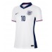 Camiseta Inglaterra Jude Bellingham #10 Primera Equipación Replica Eurocopa 2024 para mujer mangas cortas